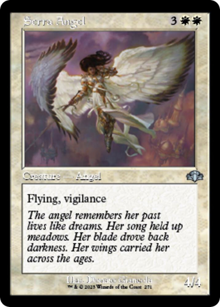 Serra Angel (Retro Frame) 271 card from Dominaria Remastered