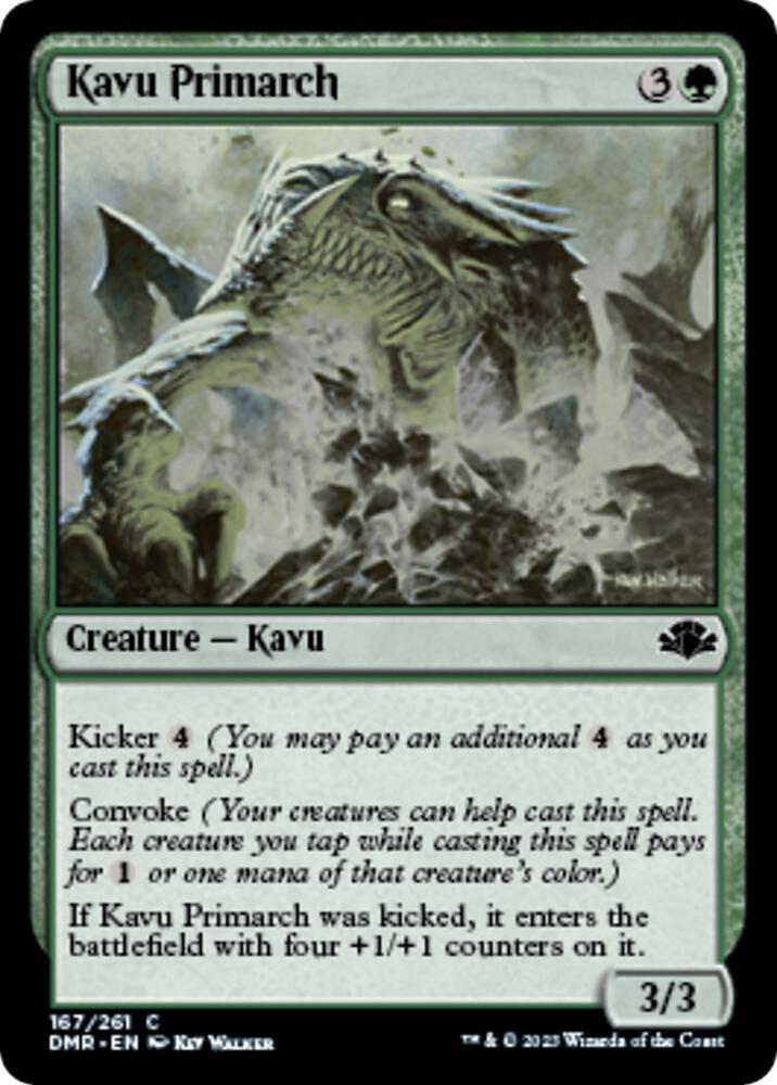 Kavu Primarch 167 card from Dominaria Remastered
