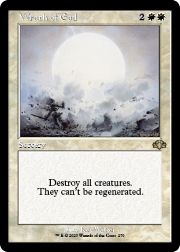 Wrath of God (Retro Frame) 279 card from Dominaria Remastered