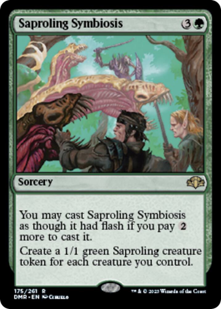 Saproling Symbiosis 175 card from Dominaria Remastered