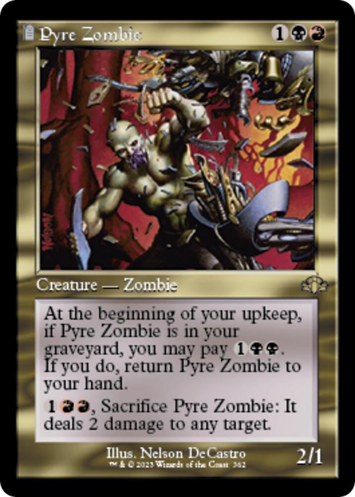 Pyre Zombie (Retro Frame) 362 card from Dominaria Remastered