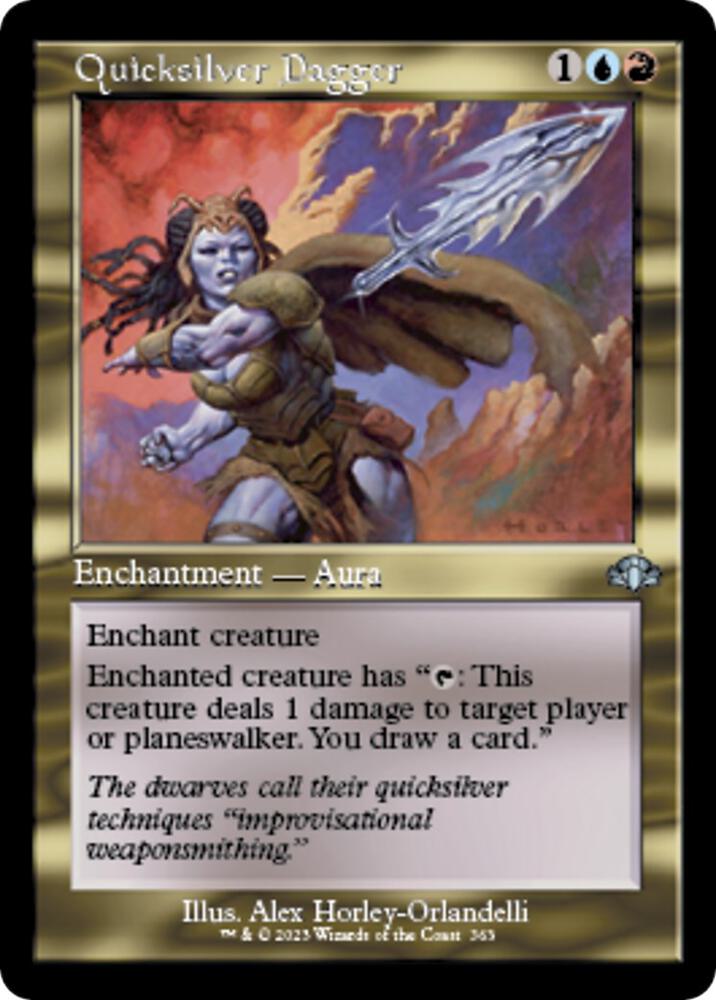Quicksilver Dagger (Retro Frame) 363 card from Dominaria Remastered