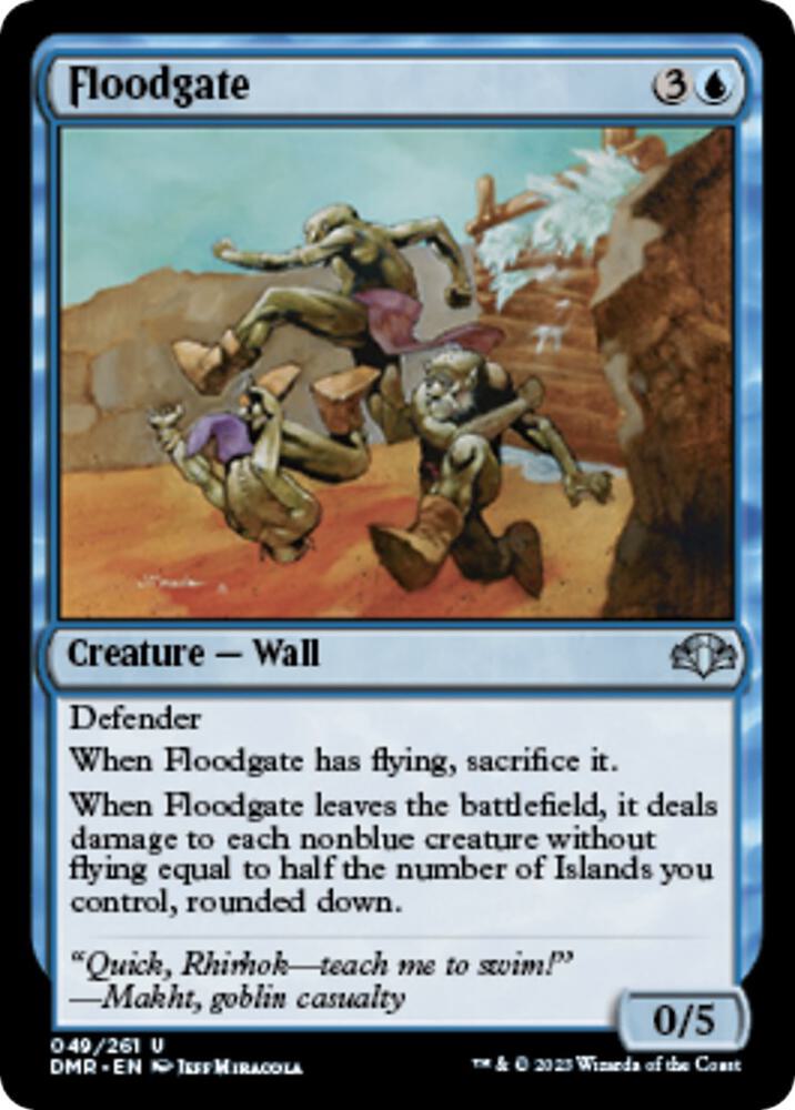 Floodgate 49 card from Dominaria Remastered
