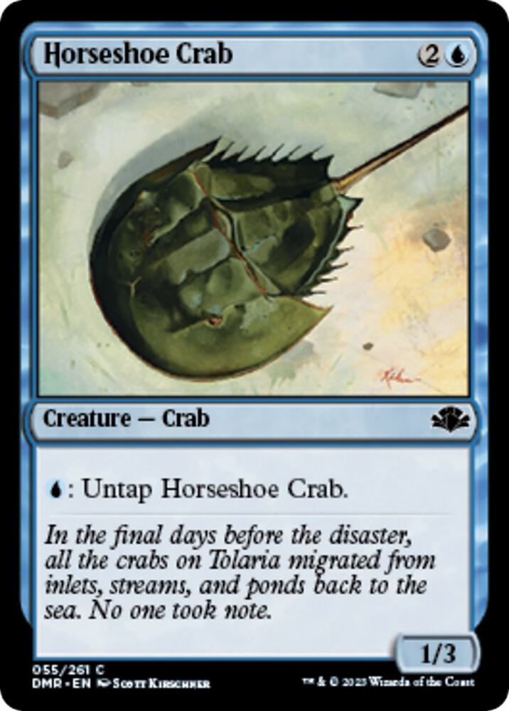 Horseshoe Crab 55 card from Dominaria Remastered
