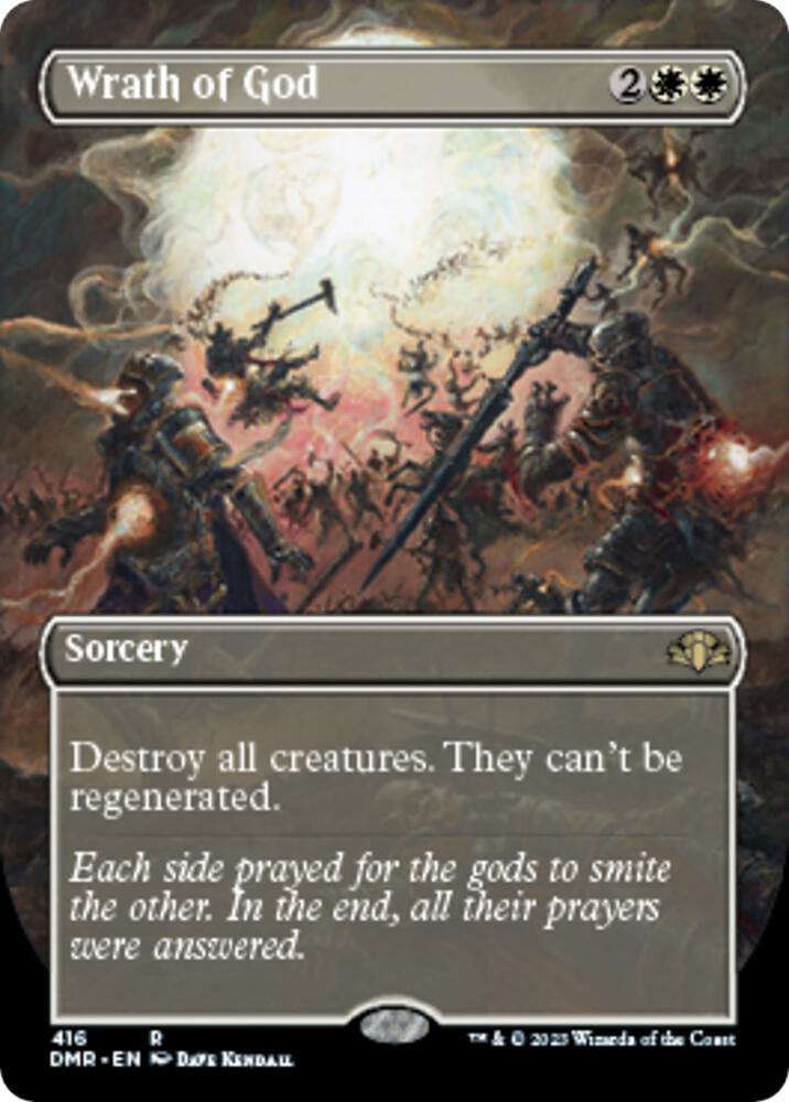 Wrath of God (Borderless) 416 card from Dominaria Remastered