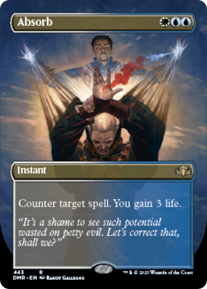 Absorb (Borderless) 443 card from Dominaria Remastered