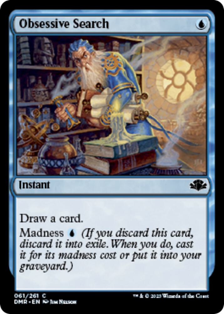 Obsessive Search 61 card from Dominaria Remastered