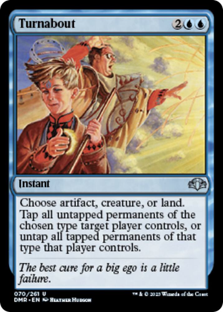 Turnabout 70 card from Dominaria Remastered
