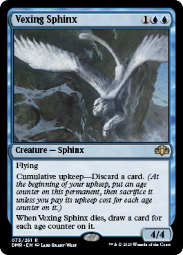 Vexing Sphinx 73 card from Dominaria Remastered