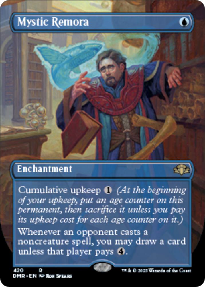 Mystic Remora (Borderless) 420 card from Dominaria Remastered