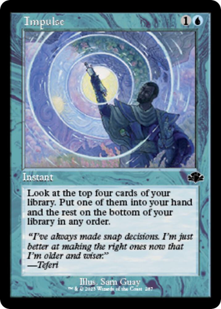 Impulse (Retro Frame) 287 card from Dominaria Remastered