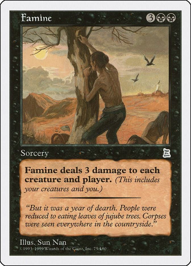 Famine 75 card from Portal Three Kingdoms