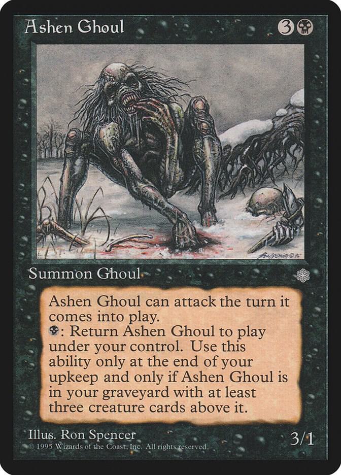 Ashen Ghoul card from Ice Age