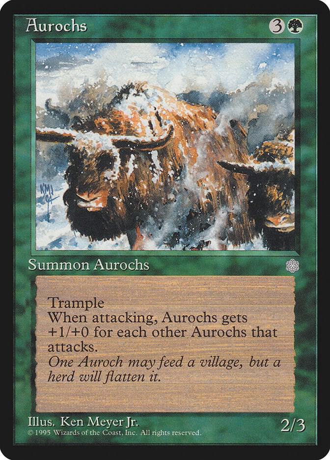 Aurochs card from Ice Age