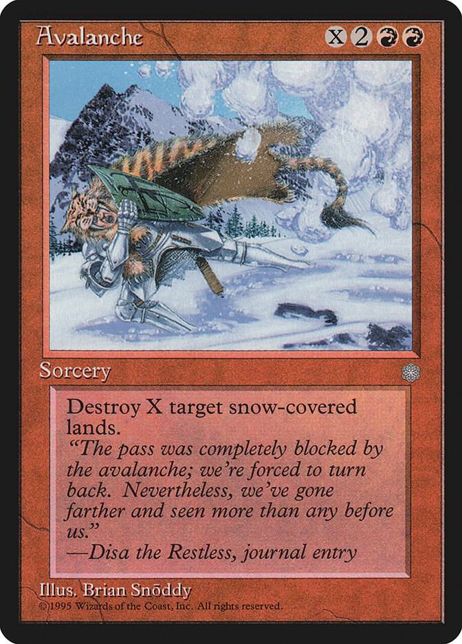 Avalanche card from Ice Age