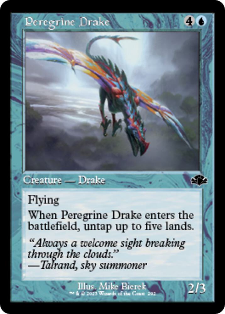 Peregrine Drake (Retro Frame) 292 card from Dominaria Remastered