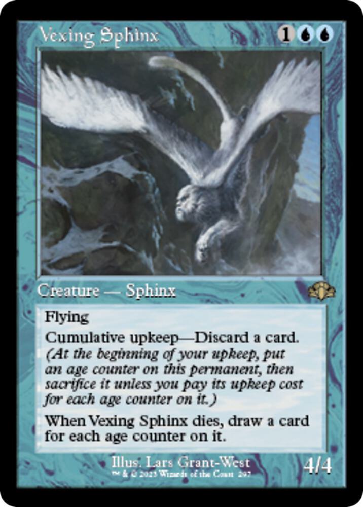 Vexing Sphinx (Retro Frame) 297 card from Dominaria Remastered