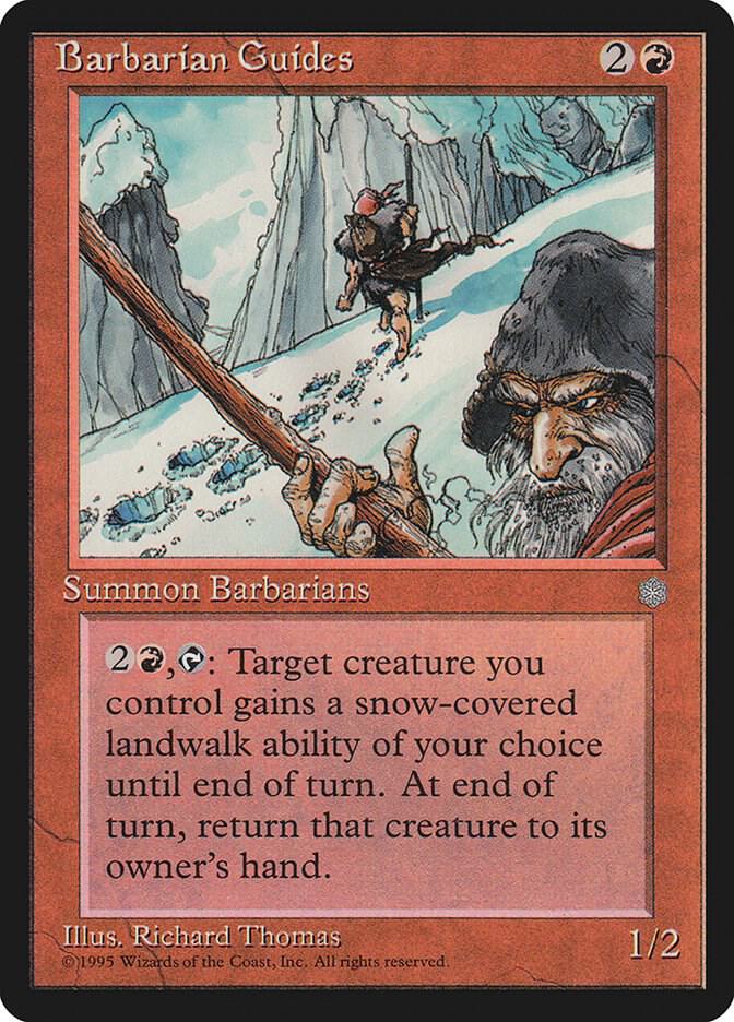 Barbarian Guides card from Ice Age