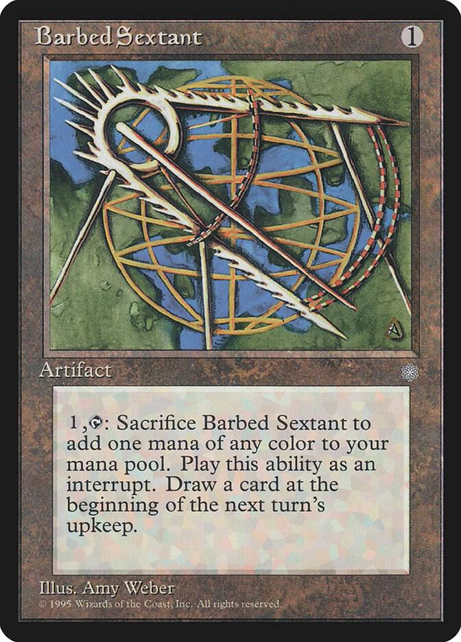 Barbed Sextant card from Ice Age
