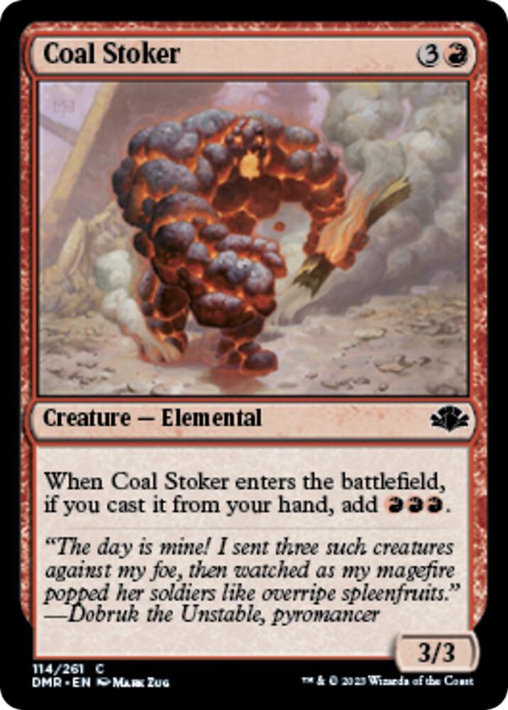 Coal Stoker 114 card from Dominaria Remastered