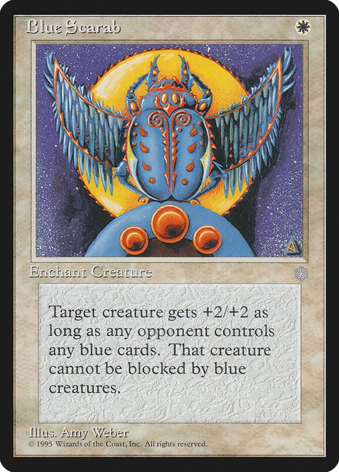 Blue Scarab card from Ice Age