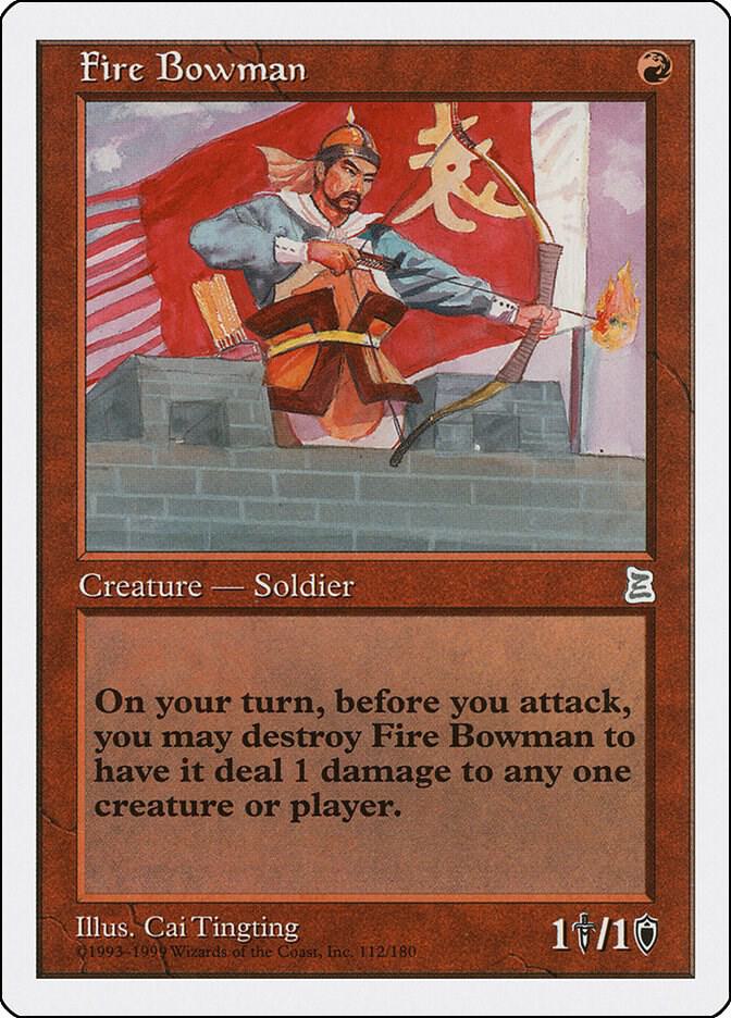 Fire Bowman 112 card from Portal Three Kingdoms