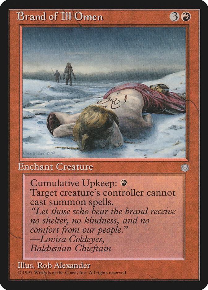 Brand of Ill Omen card from Ice Age