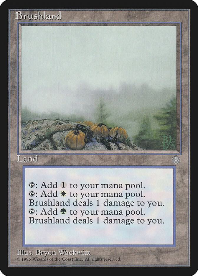 Brushland 327 card from Ice Age