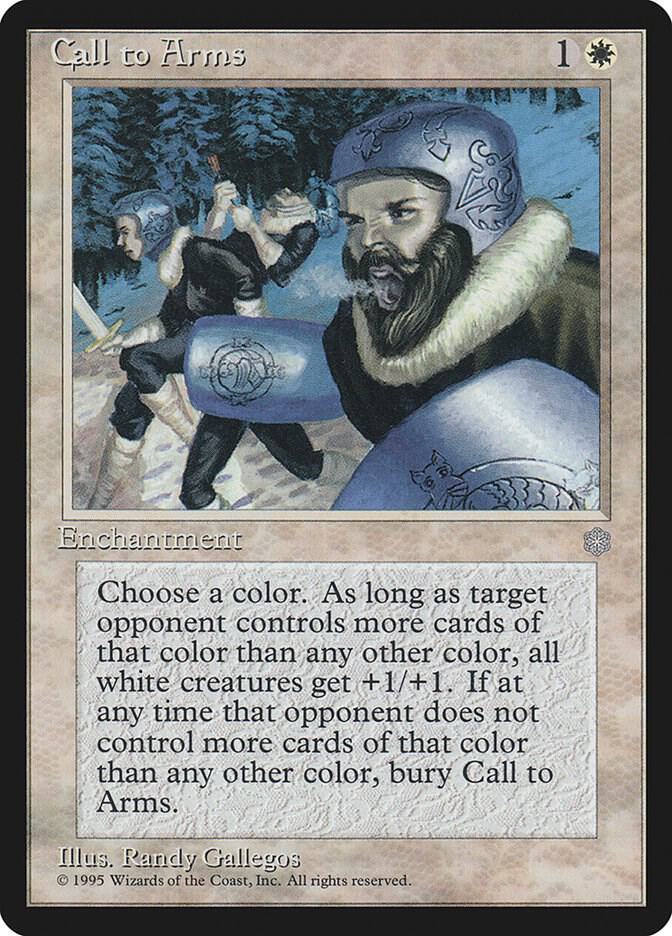Call to Arms card from Ice Age