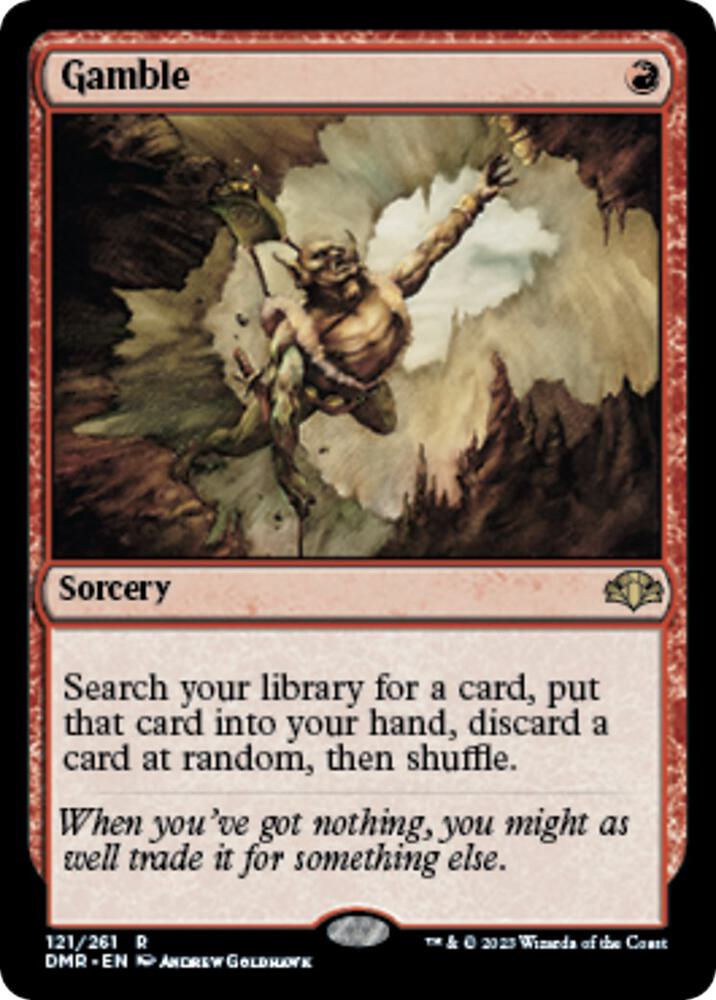 Gamble 121 card from Dominaria Remastered