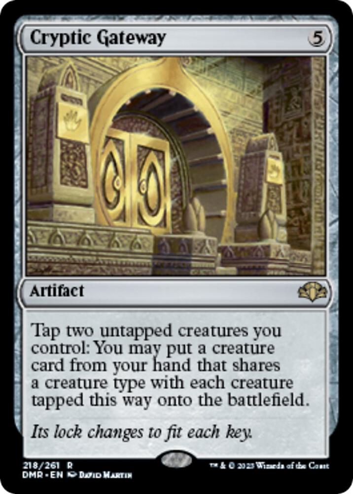 Cryptic Gateway 218 card from Dominaria Remastered