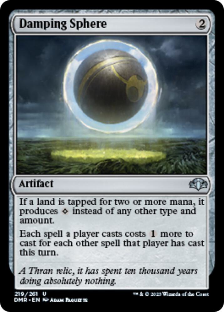 Damping Sphere 219 card from Dominaria Remastered