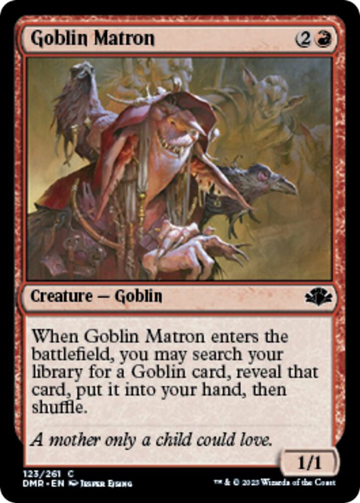 Goblin Matron 123 card from Dominaria Remastered