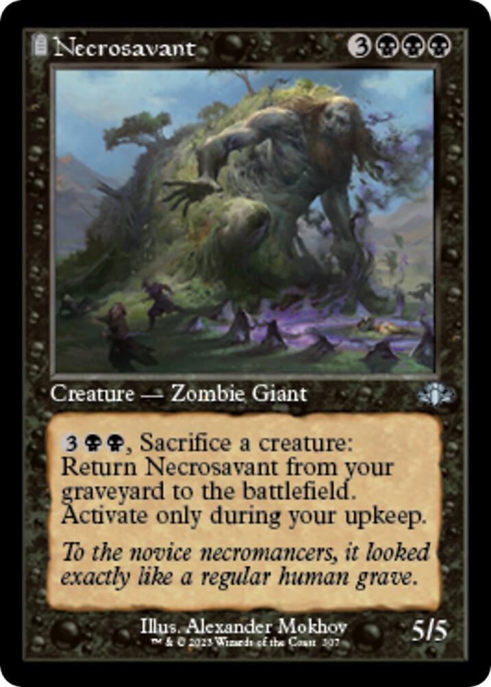 Necrosavant (Retro Frame) 307 card from Dominaria Remastered