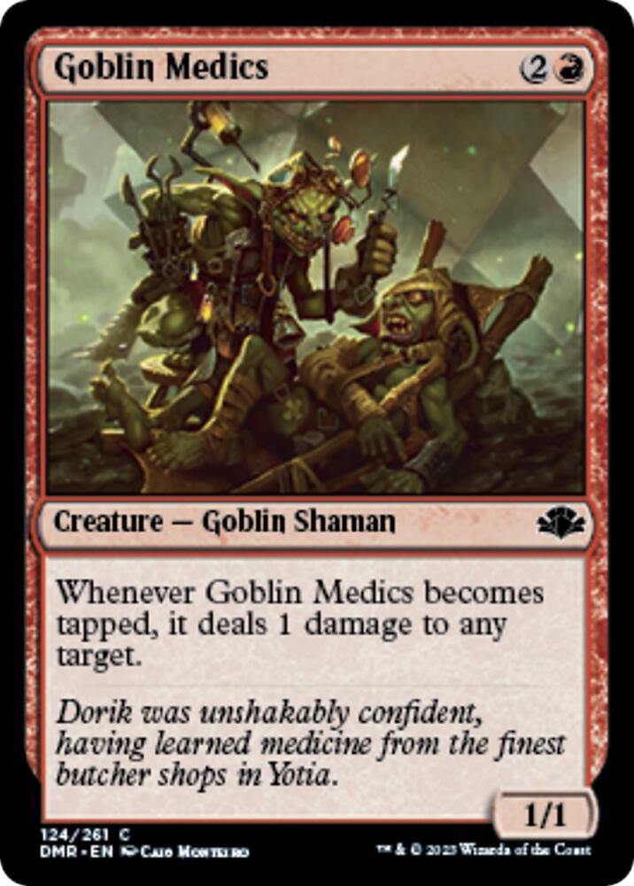 Goblin Medics 124 card from Dominaria Remastered