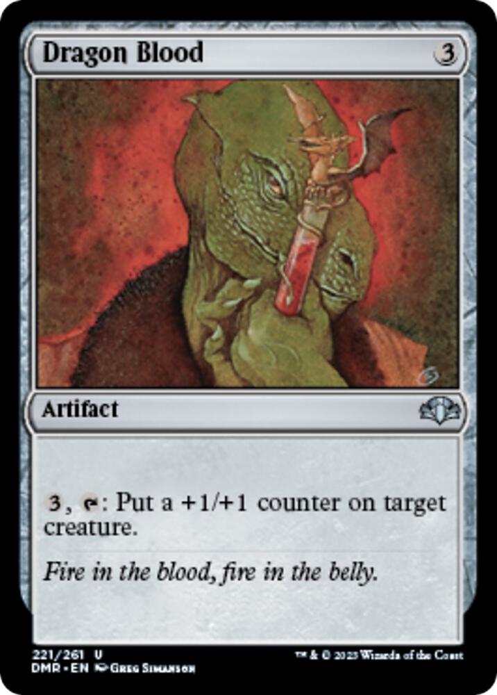 Dragon Blood 221 card from Dominaria Remastered