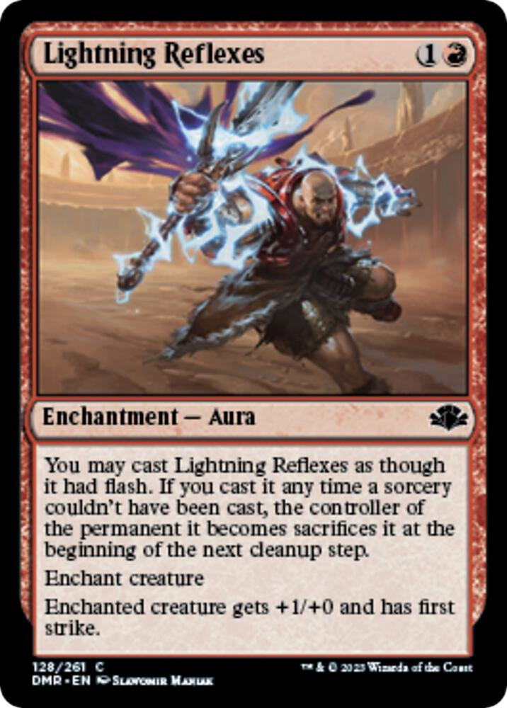 Lightning Reflexes 128 card from Dominaria Remastered