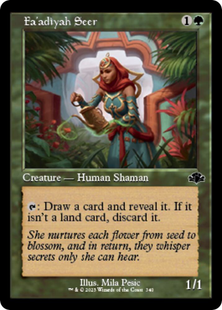 Fa'adiyah Seer (Retro Frame) 340 card from Dominaria Remastered