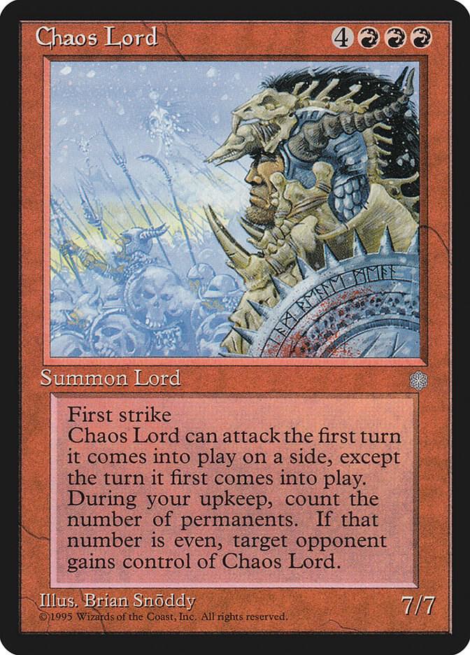 Chaos Lord card from Ice Age