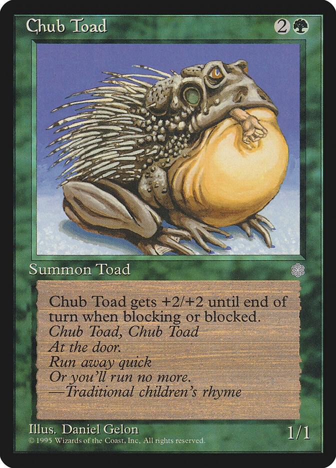 Chub Toad card from Ice Age