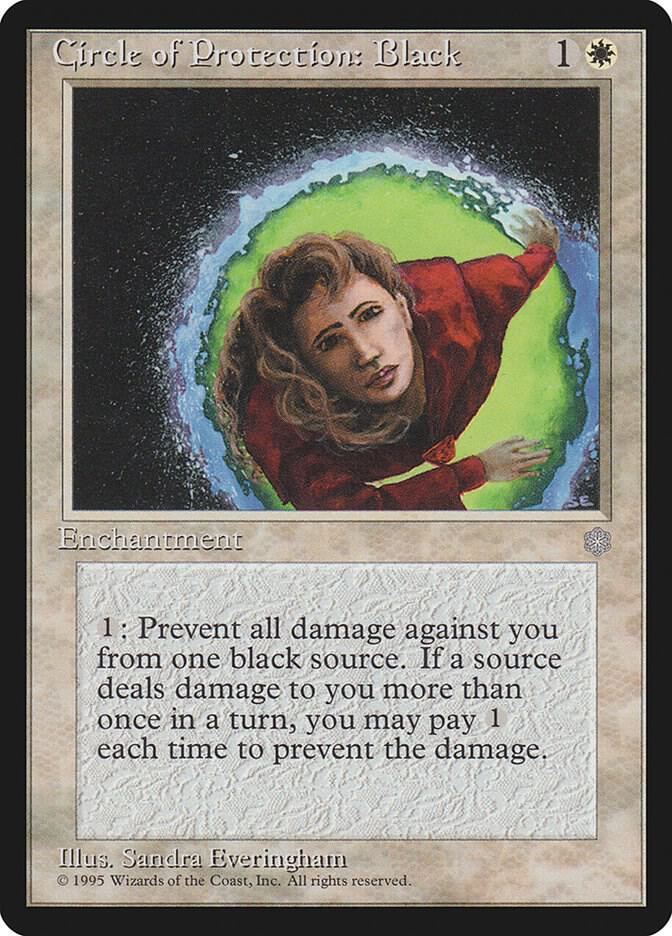 Circle of Protection: Black card from Ice Age