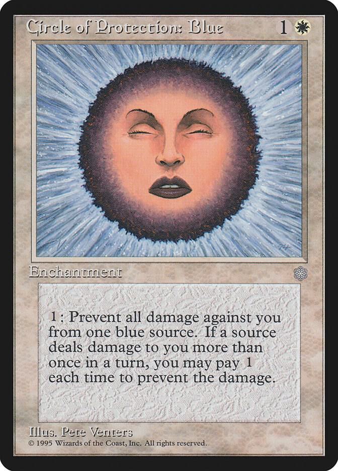 Circle of Protection: Blue card from Ice Age
