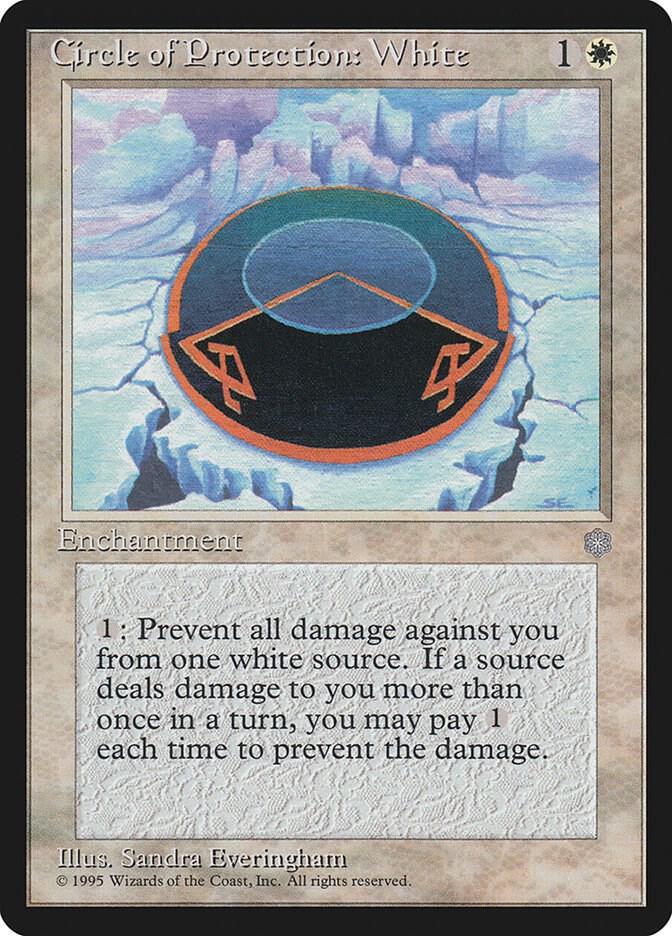 Circle of Protection: White card from Ice Age