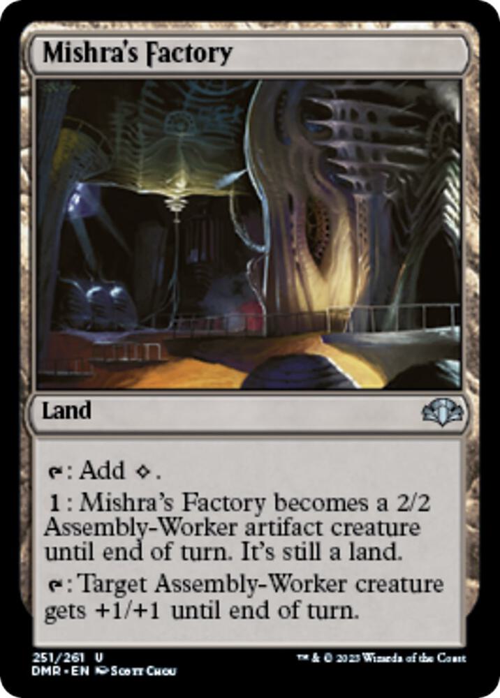 Mishra's Factory 251 card from Dominaria Remastered