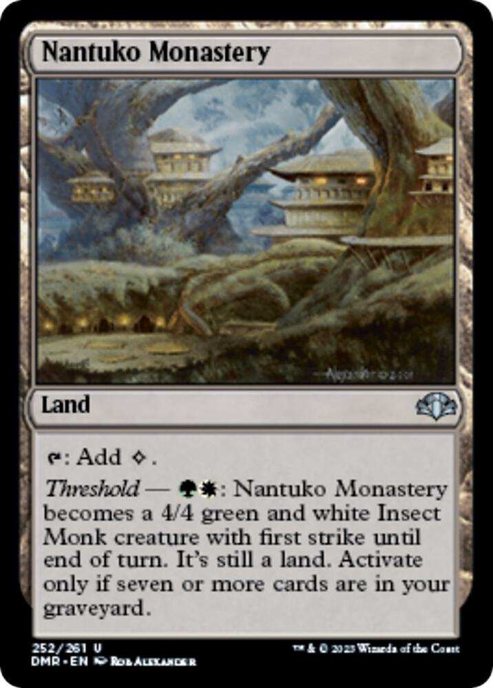Nantuko Monastery 252 card from Dominaria Remastered