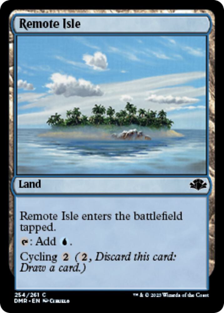 Remote Isle 254 card from Dominaria Remastered
