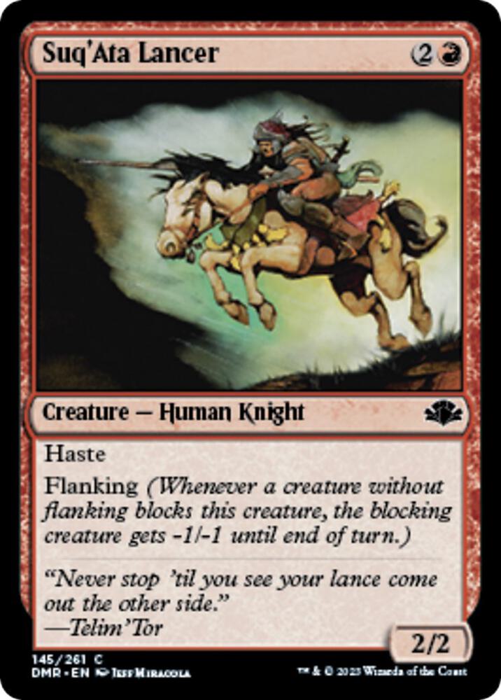 Suq'Ata Lancer 145 card from Dominaria Remastered