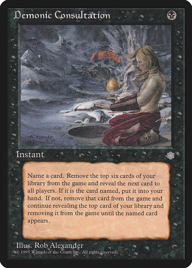 Demonic Consultation 9 card from Ice Age