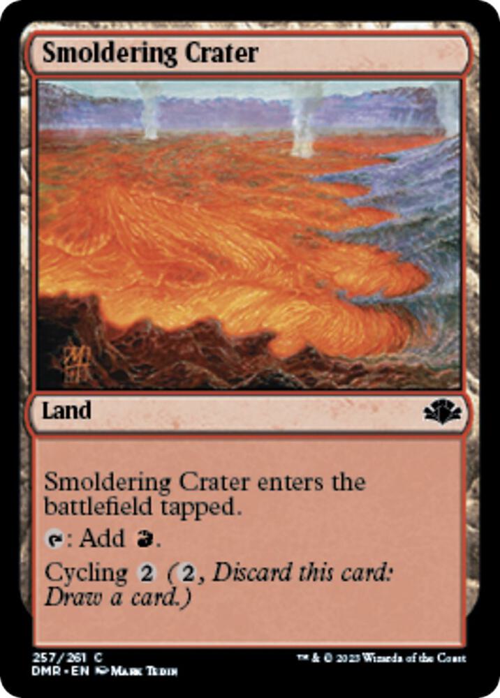 Smoldering Crater 257 card from Dominaria Remastered