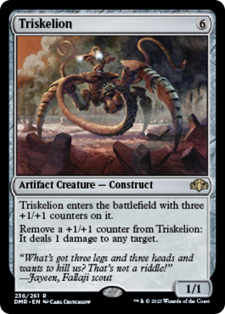 Triskelion 236 card from Dominaria Remastered